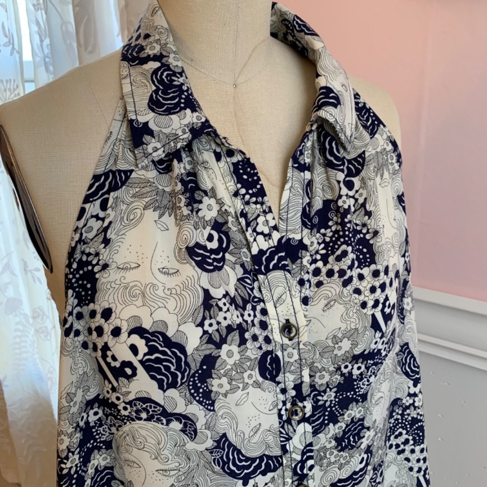Anthropologie Maeve Tensi Swing Tank Top Size 4 - Picture 3 of 8